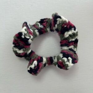 Multicolor Crochet Hair Scrunchie
